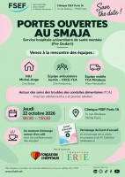 Save the date : portes ouvertes SMAJA / Clinique FSEF Paris 16, le jeudi 22 octobre 2026